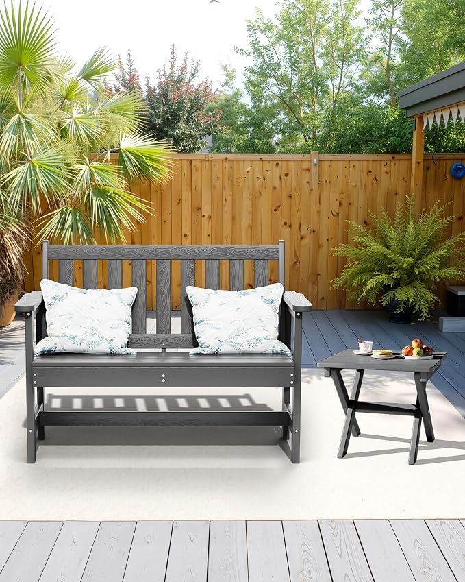 SERWALL Folding Outdoor Side Table Set of 4, Small Adirondack Side Table - Image 9