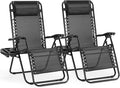 NEWBULIG Zero Gravity Chair Set of 2, Lounge Chair Folding Portable Adjustable by NEWBULIG
