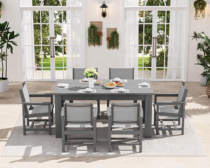 SERWALL 10 Piece Outdoor Dining Table Sets - Image 6