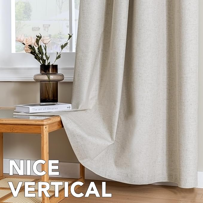 H.VERSAILTEX Linen Curtains 100% Blackout Curtains - Image 7