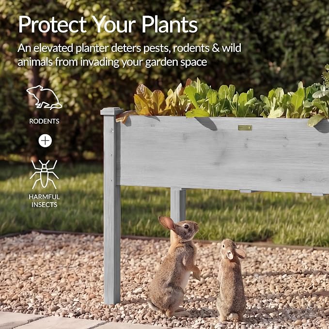 Best Choice Products 48x24x30in Raised Garden Bed, Elevated Wood Planter Box - Image 7