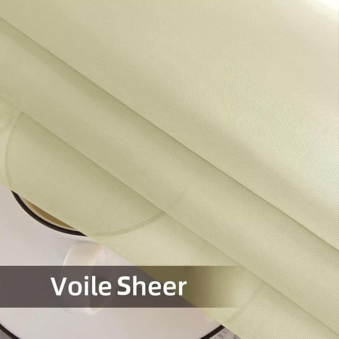 SpaceDresser Waterproof Outdoor Sheer Curtains - Image 9