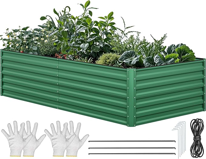 YITAHOME 96x48x24 in Galvanized Raised Garden Bed Kit, Large Metal Planter Box - Image 8