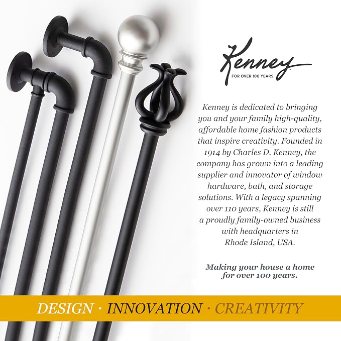 Kenney KN90001 1" Weaver Indoor/Outdoor Rust-Resistant Curtain Rod - Image 10