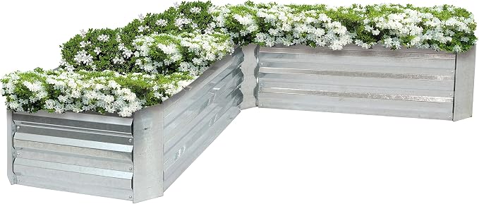 Sunnydaze 11.75" H Raised Metal Garden Bed by SunnydazeDecor