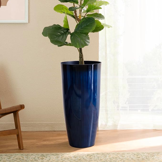 Glitzhome 30" H Tall Planters for Outdoor Plants, Large Flower Pots - Image 8