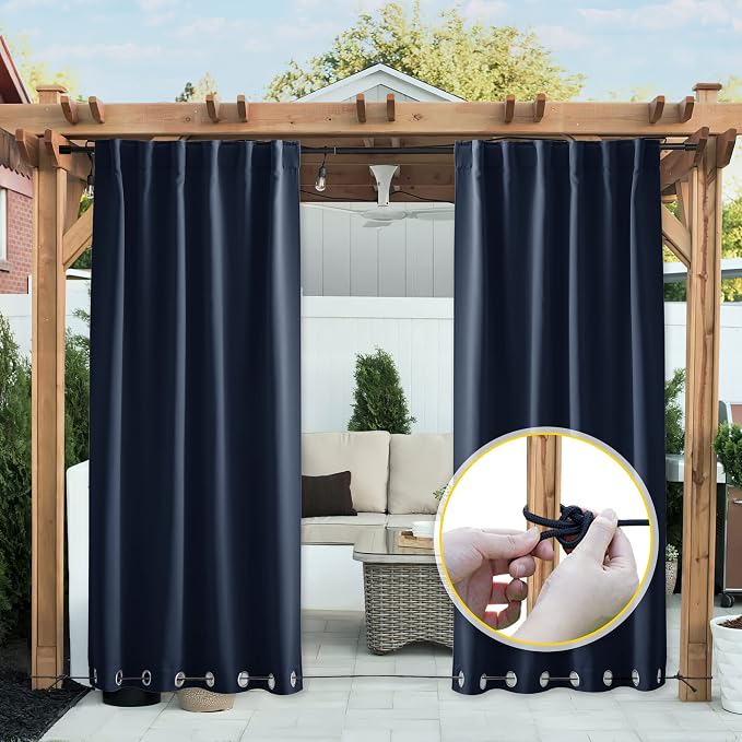NICETOWN 2 Panels Outdoor Curtains - Image 9