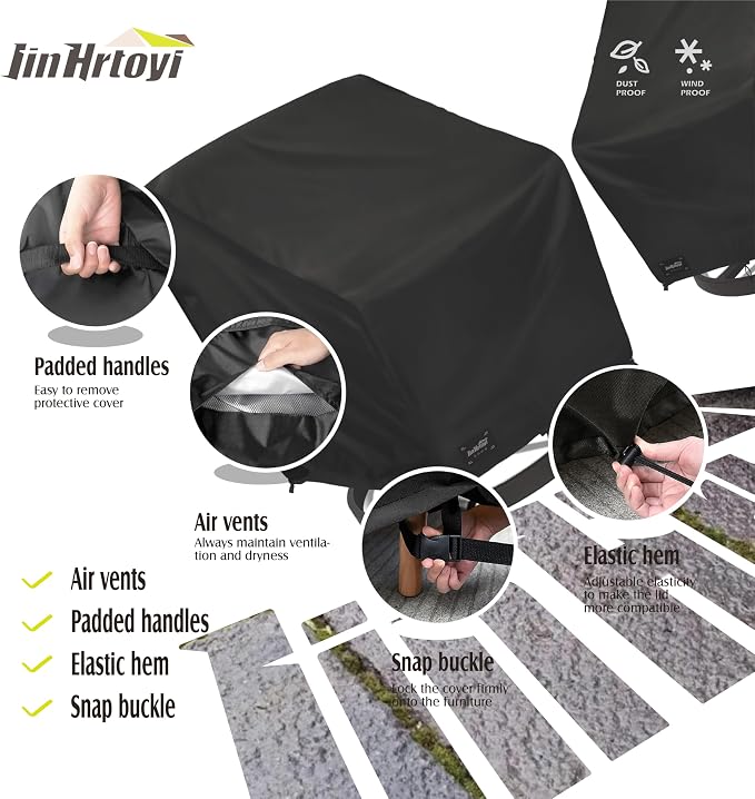 JinHrtoyi Outdoor Chair Covers 2 Pack, 27Wx32Dx36H inches Patio Chair Cover - Image 4
