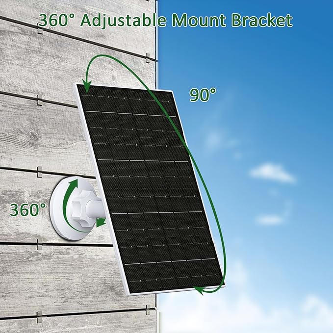 Zivif 7W Solar Panel for Security Camera for Arlo Essential 2K, Essential XL & - Image 5