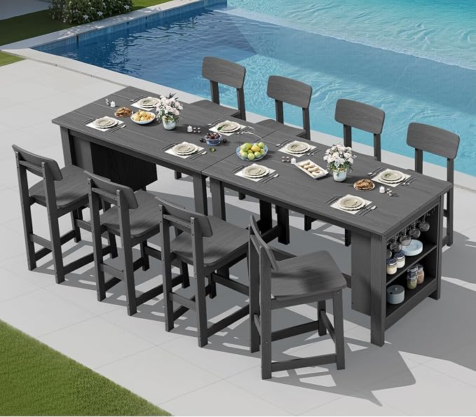 SERWALL 8-Piece Counter Height DiningTable Sets - Image 7