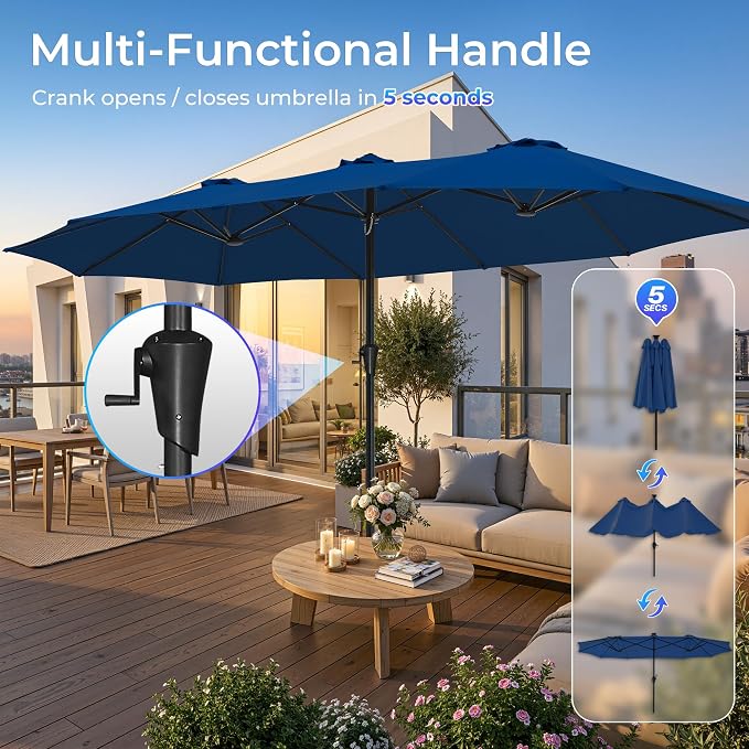 SUPERJARE 15FT Outdoor Umbrella - Image 5