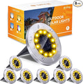 Biling Solar Ground Lights Outdoor 8 Packs, Flat Bright 12 LEDs Solar Lights by biling