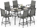 Sophia & William Outdoor Bar Set, Patio Bar Table and Chairs Set, Bar Height by SophiaWilliam