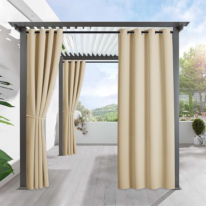 RYB Home Outdoor Curtains for Patio by RYBHOME