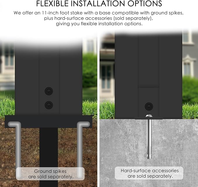 Kozyard 50" W x 48" H Outdoor Privacy Screens Aluminum Post, Air Conditioner - Image 3