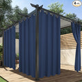 HolidayIdeas Outdoor Curtains for Patio Waterproof, 4 Panels by HolidayIdeas