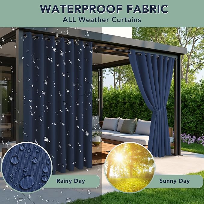 Outdoor Curtains for Patio Waterproof - Image 2
