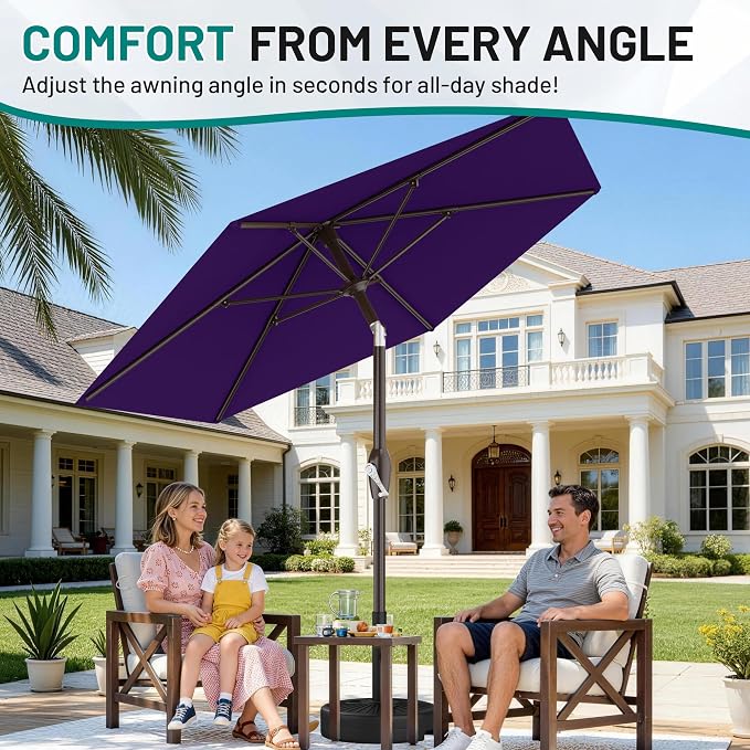 AreShark 7.5FT Patio Umbrella Table Market Umbrella - Image 5