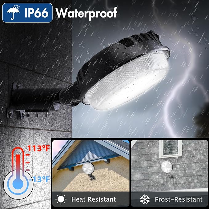 4 Pack 150W LED Barn Light, 20000LM Dusk to Dawn Sensor Security Light - Image 5
