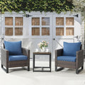 Belord Outdoor Bistro Set 3 Piece Outdoor Wicker Patio Chairs, Oversize Outdoor by Belord