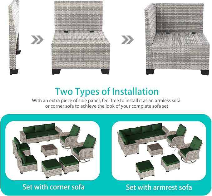 11-Piece Outdoor Patio Furniture Set - Image 4