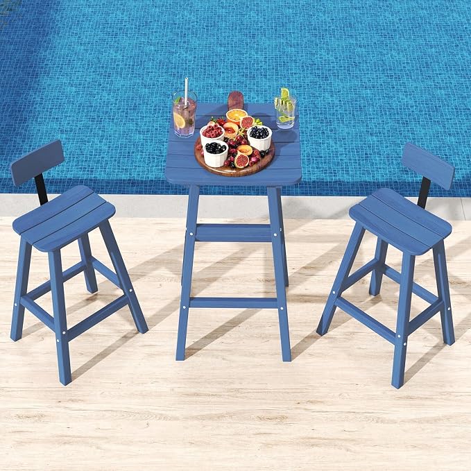 Outdoor Bar Table, HDPE Patio Bar Table, All Weather Height Patio Tables - Image 5