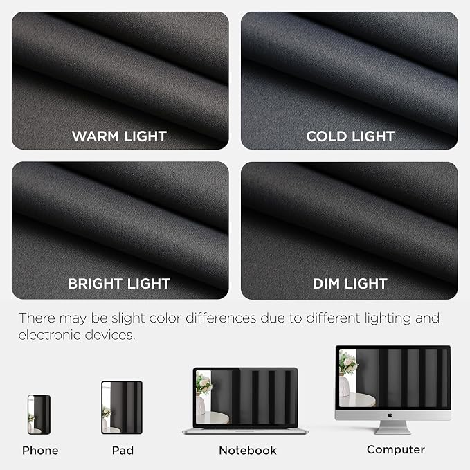 Joydeco Blackout Door Curtain for Doorway Privacy 72 Inches Long, Grommet - Image 8