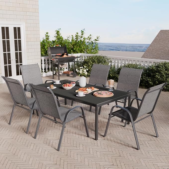 Betterhood Patio Chairs Set of 4, Stackable Outdoor Dining Chairs Set - Image 9