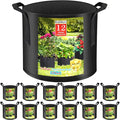 12 Pack Grow Bags 5 Gallon, 300G Heavy Duty Thickened Non-Woven Plant Bag Plant by KuMersExquisiteTools