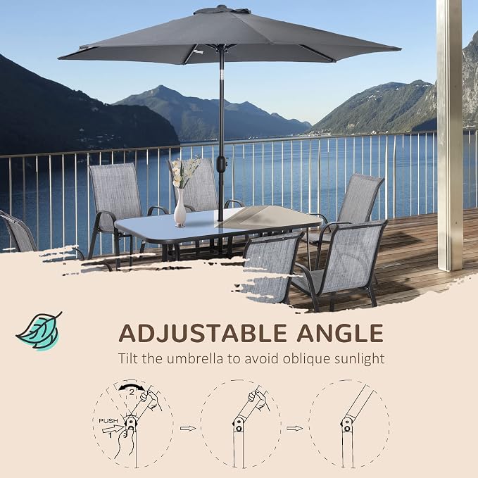 Outsunny 8 Pieces Patio Furniture Set - Image 4