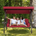 HOMREST 3 Person Outdoor Porch Swing by HOMREST