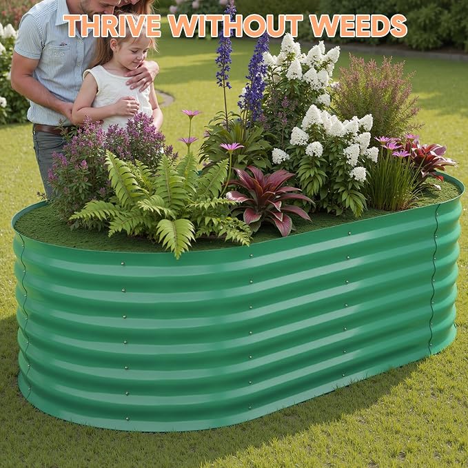 Garvee 6x3x2 ft Galvanized Raised Garden Bed Outdoor, 24 in Tall Metal Planter - Image 6