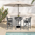 SERWALL 4 Pieces Outdoor Patio Bar Set by SERWALL