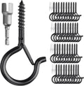 PlusRoc 40 Pack Ceiling Hooks for Hanging Plants Outdoor String Lights Heavy by PlusRoc
