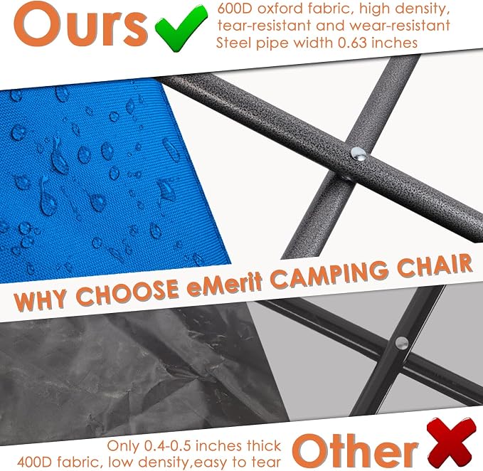 EMERIT Double Camping Chair Oversized Padded - Image 5