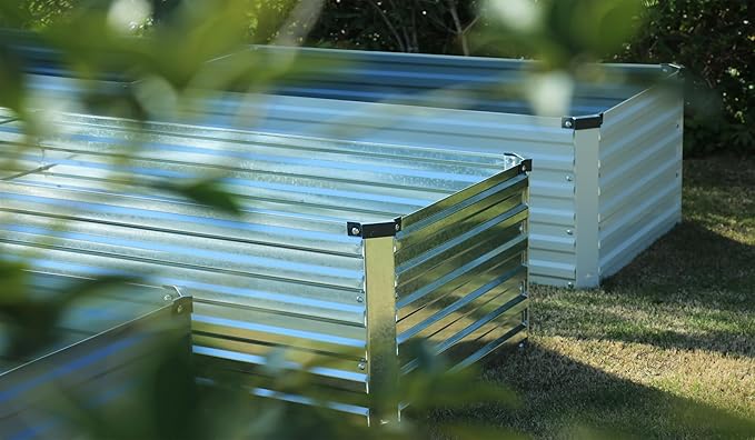 4×3×1FT Galvanized Raised Garden Bed Kit, Metal Planter Boxes, Large Raised - Image 8