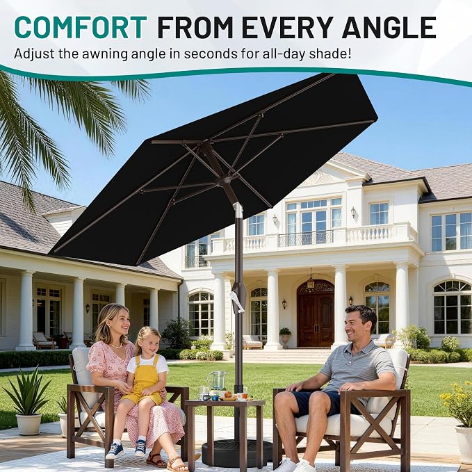AreShark 7.5FT Patio Umbrella Table Market Umbrella - Image 5