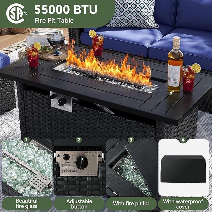 Aoxun 15 Piece Patio Furniture Set - Image 3