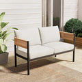 Gand Patio Outdoor Loveseat, Wicker Conversation Set by GrandPatio