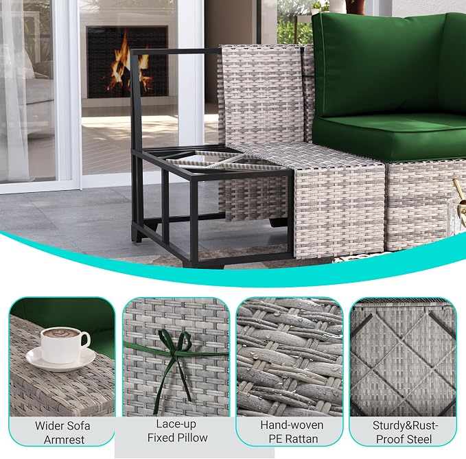9-Piece Outdoor Patio Furniture Set - Image 5