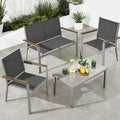 Best Choice Products 4-Piece Outdoor Textilene Patio Conversation Set, Backyard by BestChoiceProducts