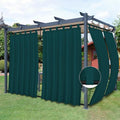 Easy-Going Outdoor Patio Curtains Detachable Tab Top Windproof Weatherproof by Easy-Going