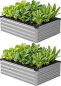4x3x1 ft Galvanized Raised Garden Bed, Outdoor Planter Box Metal Patio Kit by Zunatu