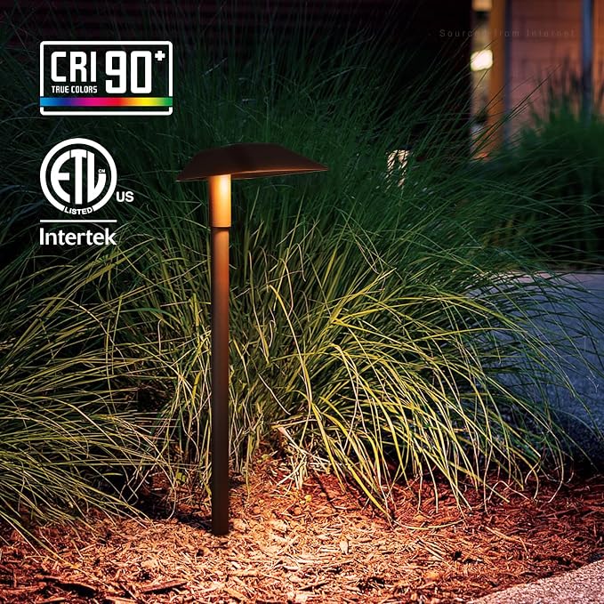 LEONLITE 12 Pack 5CCT Low Voltage Landscape Lights, 5W Anti-Glare LED Pathway - Image 2
