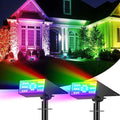 Solar Color Changing RGB Spot Lights Outdoor, 2 Pack/7 Lighting Modes by Katipeal