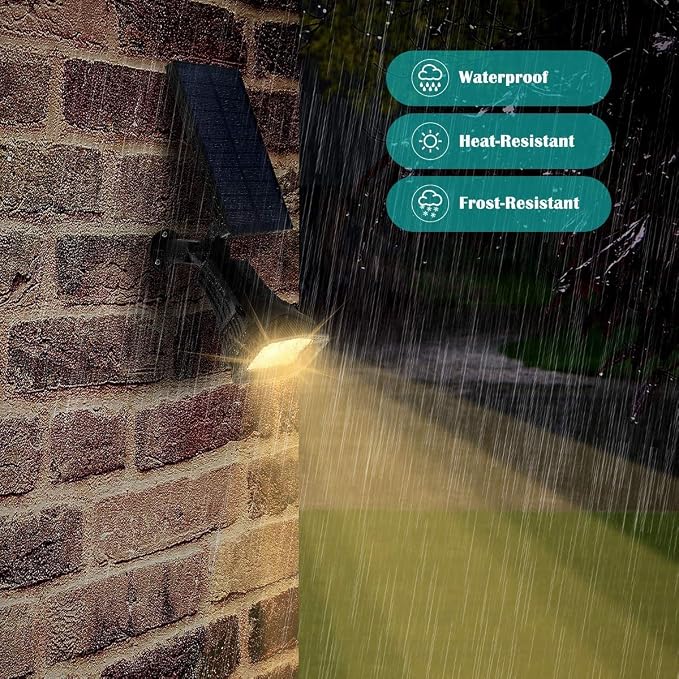 URPOWER Solar Lights Outdoor, Adjustable Solar Spot Lights Outdoor Spotlight - Image 5