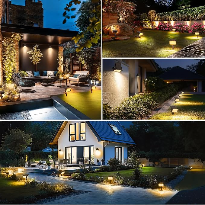 Solar Spot Lights Outdoor with 60 LED & Auto On/Off, 4 Pack Solar Lights - Image 8