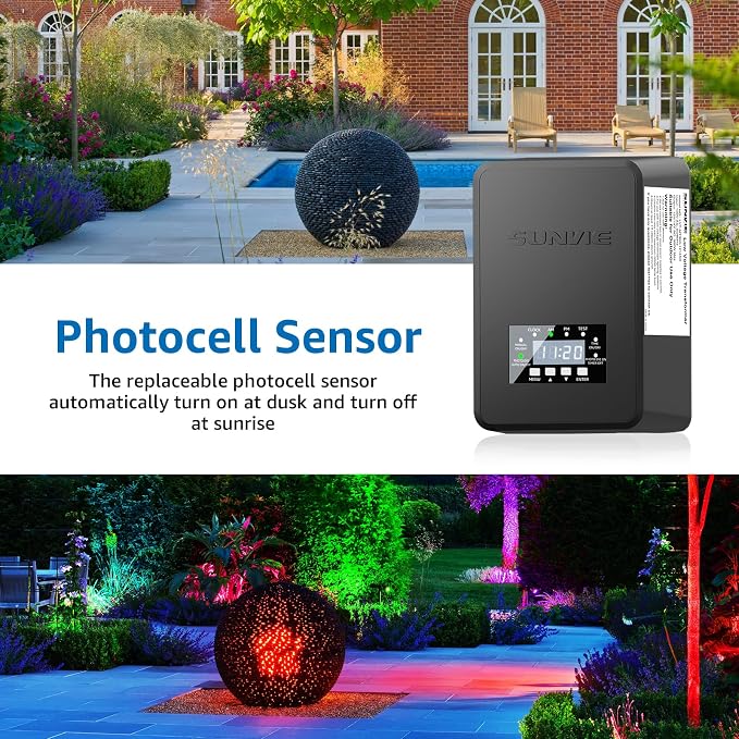 SUNVIE 12 Pack RGBW Color Changing Landscape Lights - Image 4