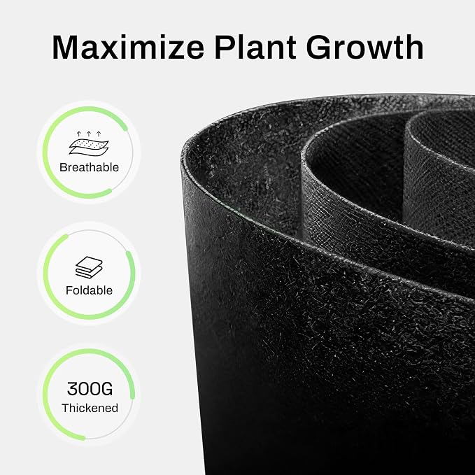 BN-LINK 5-Pack 5 Gallon Grow Bags, Heavy Duty Aeration Fabric Pots - Image 5
