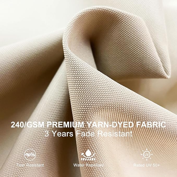PURPLE LEAF 9ft Patio Umbrella Outdoor Square Umbrella Large Cantilever - Image 3
